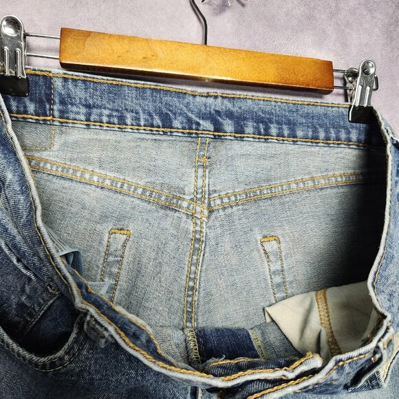 Levis‎ 505 Jeans Mens 34 36x30 Blue Medium Wash Straight Leg Zipper Fly Denim - Picture 15 of 15